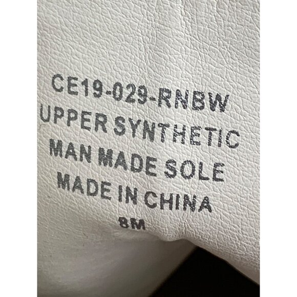 Rare Dolls Kill Club EXX Confetti Rainbow Platform Boots 8 C10523 Festival New - Picture 8 of 10